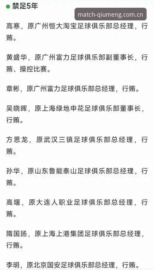 球盟会APP安装教程 中国足协第三批禁足名单深度解读:从行业整顿看体育赛事观看指南